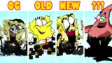 VS PIBBY Spongbob OG VS OLD VS NEW FNF MODS (Come and Learning with Pibby)