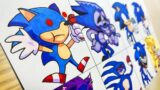 Drawing FRIDAY NIGHT FUNKIN' MODS – SONIC.EXE. 2.0 / Sonic X / Beast