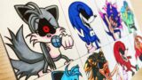 Drawing FRIDAY NIGHT FUNKIN' MODS – Triple Trouble SONIC.EXE. 2.0 / VS 4 Chat Apps