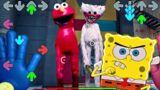 Elmo & Kissy Missy VS FNF and Spongebob in Poppy Playtime – Kissy missy VS Poppy Playtime