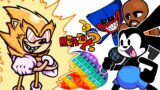 FNF Characters VS Super Sonic | POP-IT Battle | FRIDAY NIGHT FUNKIN ANIMATION | CHAOS SONG