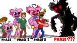 FNF Comparison Battle Poppy Playtime Kissy Missy VS Shaggy | ALL Phases of FNF Animation