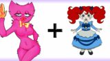 FNF Kissy Missy + POPPY DOLL = ??? | Friday Night Funkin and Poppy Playtime Animation meme
