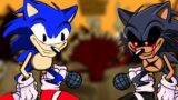 FNF Sonic exe But He Is Normal..