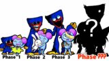 FNF comparison Battle Huggy Wuggy & Pibby – ALL Phases of fnf Characters Animation