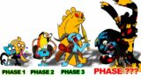 FNF comparison Battle Pibby Gumball  & VS Jake SpongeBob -ALL Phases of FNF Animation