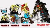 FNF comparison Battle Pibby Gumball  & VS Pibby SpongeBob -ALL Phases of FNF Animation