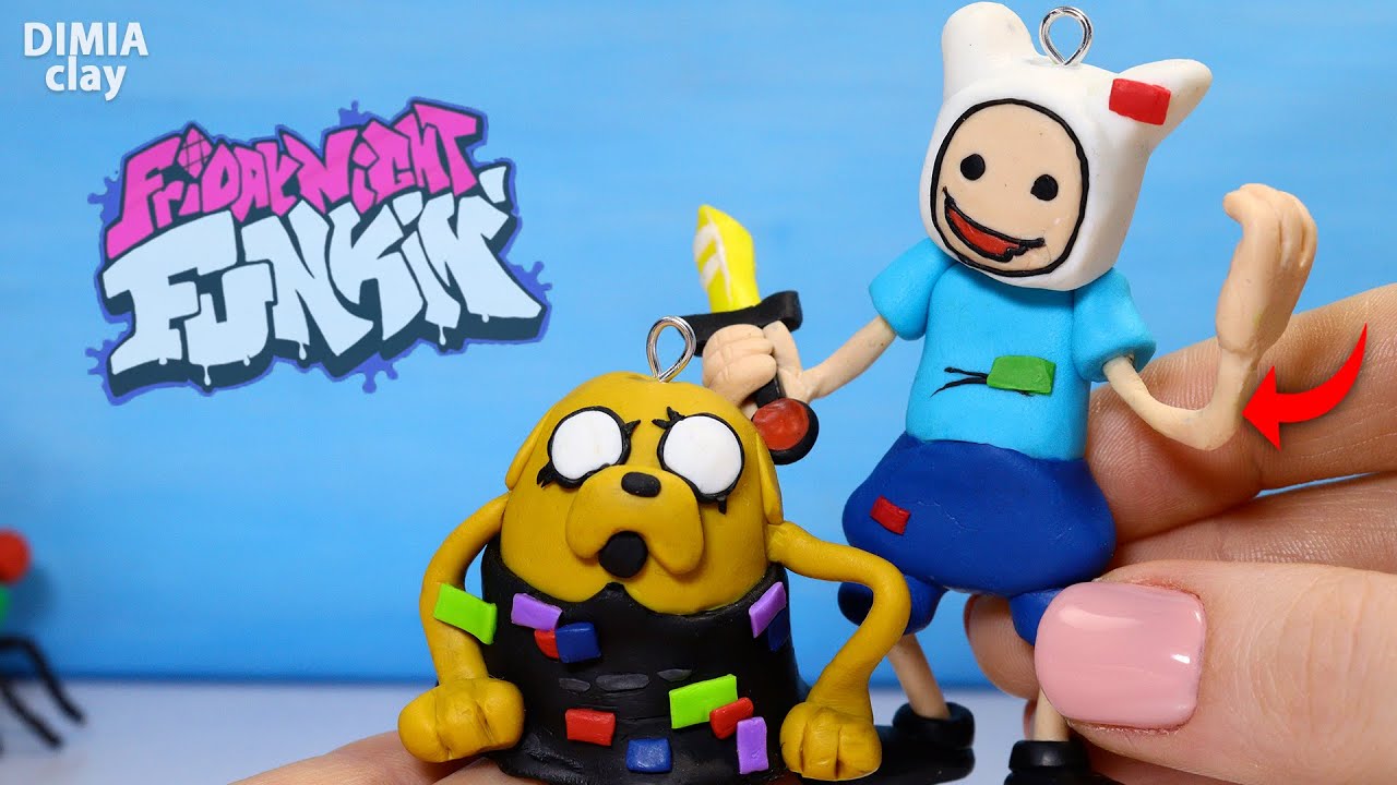 FRIDAY NIGHT FUNKIN' VS Pibby Finn with clay, sculpture timelapse (FNF