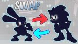 Faker SONIC & Oswald FNF memes Merger of characters Speedpaint