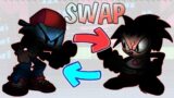 Faker Sonic + Boyfriend FNF test Swaping of characters Speedpaint