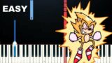 Friday Night Funkin – Sonic.Exe – Sunshine (EASY Piano Tutorial)