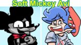 Friday Night Funkin vs Soft Mickey.Avi + Cutscenes (FNF MOD/HARD)