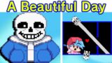 Friday Night Funkin' A Beautiful Day Outside Vs Sans FULL WEEK + Cutscenes (FNF Mod) (Undertale)