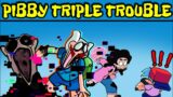 Friday Night Funkin' Pibby Sing Triple Trouble – Finn, Jake, Steven, Spongebob | Pibby x FNF Mod