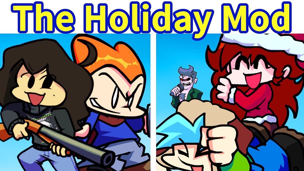 Friday Night Funkin': The Holiday Mod FULL WEEK + Cutscenes [FNF Mod ...