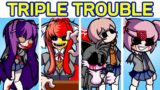 Friday Night Funkin' Triple Trouble But It's a Doki Doki Cover (FNF Mod Hard/FNF Sonic EXE 2.0)
