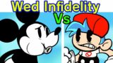 Friday Night Funkin' VS Mickey Mouse – Wednesday's Infidelity FULL Week + Cutscenes (FNF Mod) Horror