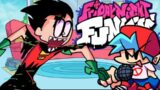 Friday Night Funkin' – V.S. Pibby Robin [Bossy] – Teen Titans x Pibby [FNF MODS/HARD]