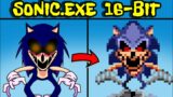 Friday Night Funkin' VS Sonic.exe 16 Bit Full Week | Pixel Sonic, Lord X (FNF Mod/Hard)