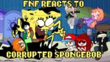 Friday Night Funkin' reacts to CORRUPTED SPONGEBOB – Ready or Not | xKochanx | FNF REACTS | GACHA