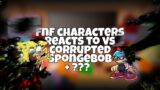 Friday night funkin' – FNF characters reacts to VS Corrupted SpongeBob + ??? // Gacha Club