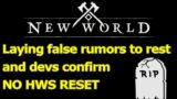 HWM reset rumors are false, and other wrong info clarified, don't believe until you read it yourself