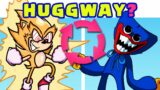 Huggy Wuggy + Fleetway Super Sonic = Huggway? (FNF Swapping Drawing Speedpaint)