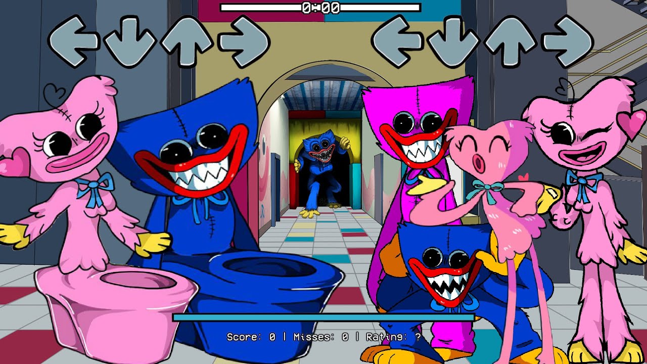 Huggy Wuggy Vs Kissy Missy All Phase Toilet Characters Playtime Fnf New Mod X Poppy