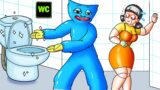 Huggy Wugyy With Squid Game Doll WC Trouble – Friday Night Funkin' Animation | Gacha Animations
