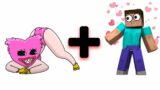 KISSY MISSY + MINECRAFT = ? Poppy Playtime and FNF Animation meme