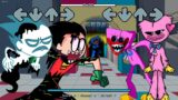 Kissy Missy Vs New Corrupted Robin (New Characters) | Playtime | FNF Teen Titan Mod x Poppy Playtime