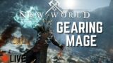 (LIVE) New World | Bow/Spear/Rapier GEARING MAGE