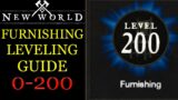 New World Furnishing Skill Leveling Guide 0-200