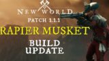 New World Musket/Rapier PVP and Build Update (Patch 1.1.1)