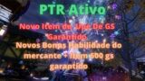 New World PTR Dezembro Novidades Upe de gs Garantido. Novos Bonus de Habilidade do Mercante e mais