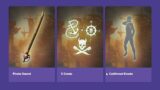 New World Pirate Pack #2 Amazon Prime Gaming Loot Pirate Sword , 3 Crests , Cutthroat Emote