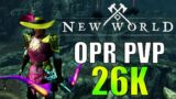 RANK 1 HUNTER OPR PvP 26K 800K DMG – New World (Yinus) bow/rapier