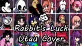 Rabbit's Luck but Every Turn a Different Character Sings (FNF Rabbit's Luck Everyone) – [UTAU Cover]