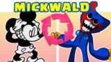 Remastered Mickey Mouse but he Huggy Wuggy (Friday Night Funkin drawing)