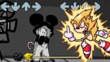 Soft Mickey Mouse meets Fleetway Super Sonic (FNF Fleetway Super Sonic VS Mickey Mouse)