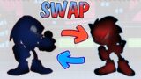 Sonic Faker and KNUCKLES [Swaped characters of FNF, Swaping Drawing Speedpaint]