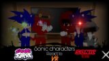 Sonic characters react to FNF Vs. Sonic.EXE 2.0 mod. (Gacha Club) (Part 1)