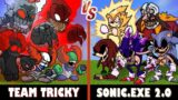 Sonic.EXE 2.0 vs. Team Tricky Friday Night Funkin' | Minecraft (OH BOI!!!)