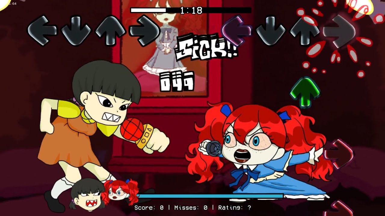 Squid Game Doll Vs Poppy The Doll My Doll FNF FNF Mod Pibby