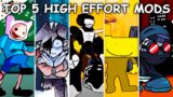 Top 5 High Effort Mods – Friday Night Funkin'