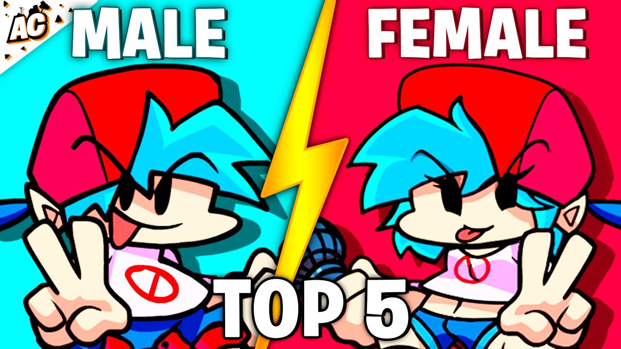 Top 5 Male VS Female Mods (Huggy Wuggy, Zavodila, Monika) - Friday ...