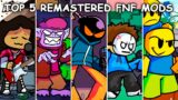 Top 5 Remastered FNF Mods (VS Fun Sized Whitty, Sunday, Tux Trouble, Aflac) – Friday Night Funkin'