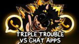 Triple Trouble But Its WhatsApp VS 4 Chat Apps *SONIC.EXE* – Friday Night Funkin'