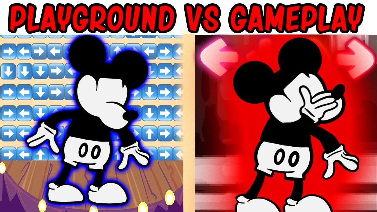 Fnf Character Test Gameplay Vs Playground Mickey Mouse Mokey