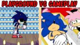 FNF Character Test | Gameplay VS Playground | Boyfriend Dies but it's Sonic | FNF Goodbye World